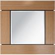 Camden Isle Barnes Wall Mirror and Console Table with Wood in Brown Finish