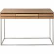 Camden Isle Barnes Wall Mirror and Console Table with Wood in Brown Finish