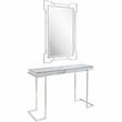 Camden Isle Aldon Mirror and Console Table with Stainless Steel in Silver Finish