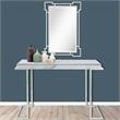 Camden Isle Aldon Mirror and Console Table with Stainless Steel in Silver Finish