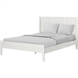 Graham Wooden Platform Bed in White Queen