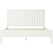 Graham Wooden Platform Bed in White Queen