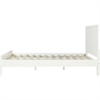Graham Wooden Platform Bed in White Queen