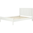 Graham Wooden Platform Bed in White Queen