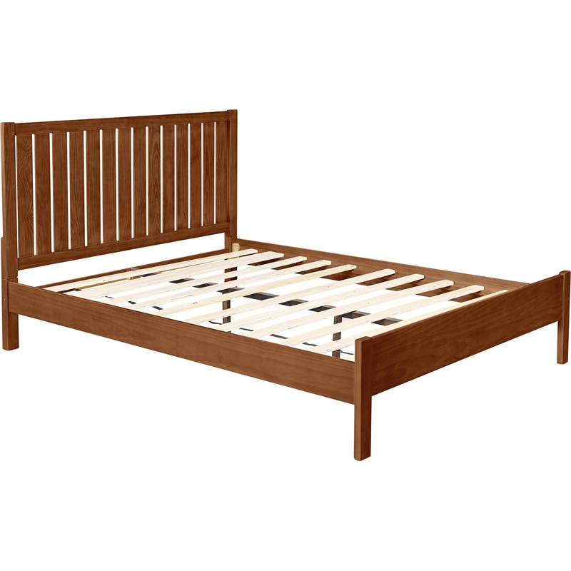 Graham Wooden Platform Bed in Walnut King