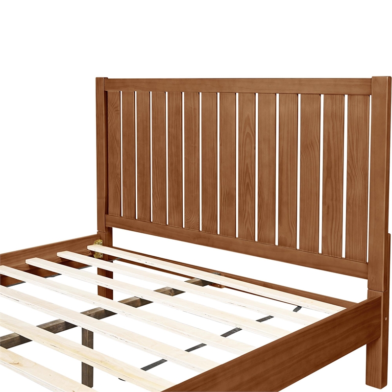 Graham Wooden Platform Bed in Walnut King
