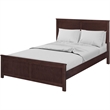 Winston Wooden Platform Bed in Espresso Queen