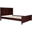 Winston Wooden Platform Bed in Espresso Queen