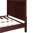 Winston Wooden Platform Bed in Espresso Queen