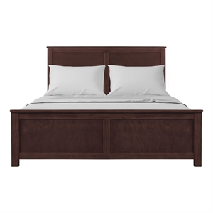Winston Wooden Platform Bed in Espresso Queen
