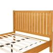 Graham Wooden Platform Pine Bed in Oak King with Slatted Headboard