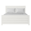 Caroline Wooden Platform Bed in White Queen