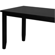 Kendal Wood Dining Table in Black Seats 6