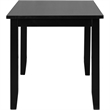 Kendal Wood Dining Table in Black Seats 6