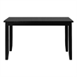 Kendal Wood Dining Table in Black Seats 6