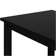 Kendal 6 Piece Wood Dining Set Black with Upholstered Seating