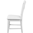 Kendal Upholstered Dining Chair (Set of 2) White with Cross Back