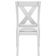 Kendal Upholstered Dining Chair (Set of 2) White with Cross Back