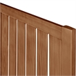 Graham Wooden Platform Bed in Walnut Queen with 2 Nightstands