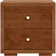 Graham Wooden Platform Bed in Walnut Queen with 2 Nightstands