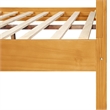 Caroline Wooden Platform Bed in Oak King