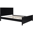 Winston Wooden Platform Bed in Black Queen