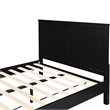 Winston Wooden Platform Bed in Black Queen