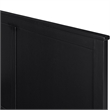 Winston Wooden Platform Bed in Black Queen