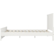 Winston Wooden Platform Bed in White Queen