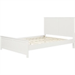Winston Wooden Platform Bed in White Queen