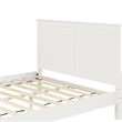 Winston Wooden Platform Bed in White Queen