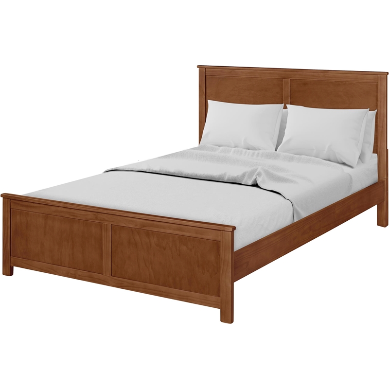 Winston Wooden Platform Bed in Walnut King