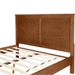Winston Wooden Platform Bed in Walnut King
