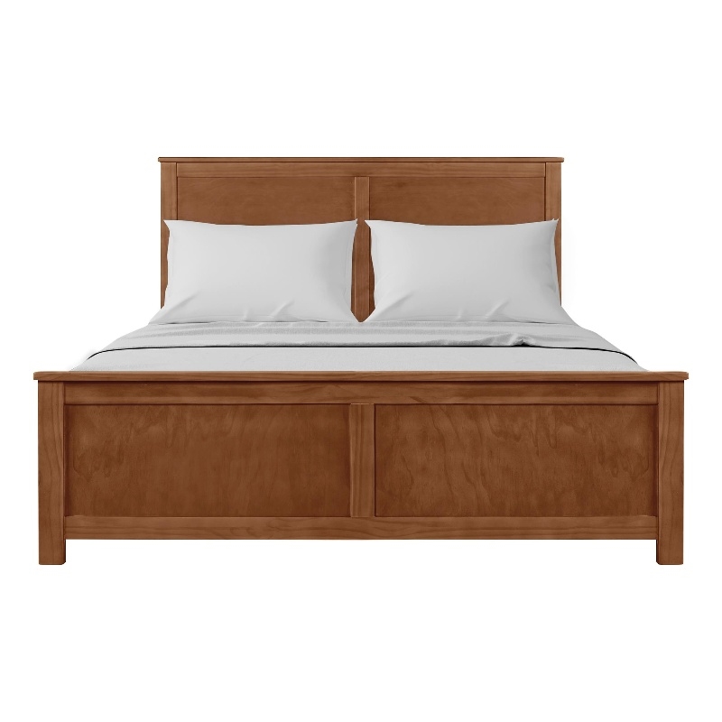 Winston Wooden Platform Bed in Walnut King