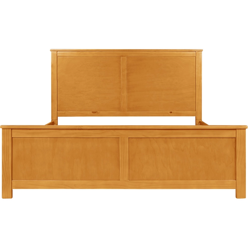 Winston Wooden Platform Bed in Oak Queen