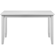 Kendal 6 Piece Wood Dining Set White with Upholstered Seating