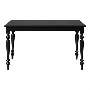 Philippe Wood Dining Table Black Seats 6