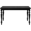 Philippe 6 Piece Dining Set Black with Upholstered Chairs