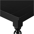 Philippe 6 Piece Dining Set Black with Upholstered Chairs