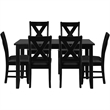 Kendal 7 Piece Dining Set Black