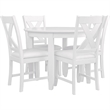 Kendal 5 Piece Dining Set White Round
