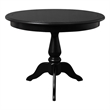 Philippe Pedestal Dining Table Black