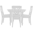 Philippe 5 Piece Dining Set White Round