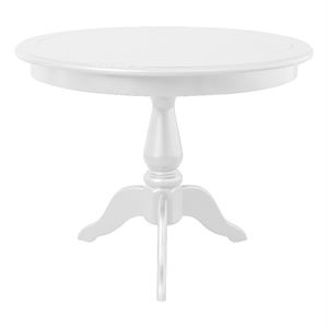Philippe Pedestal Dining Table White