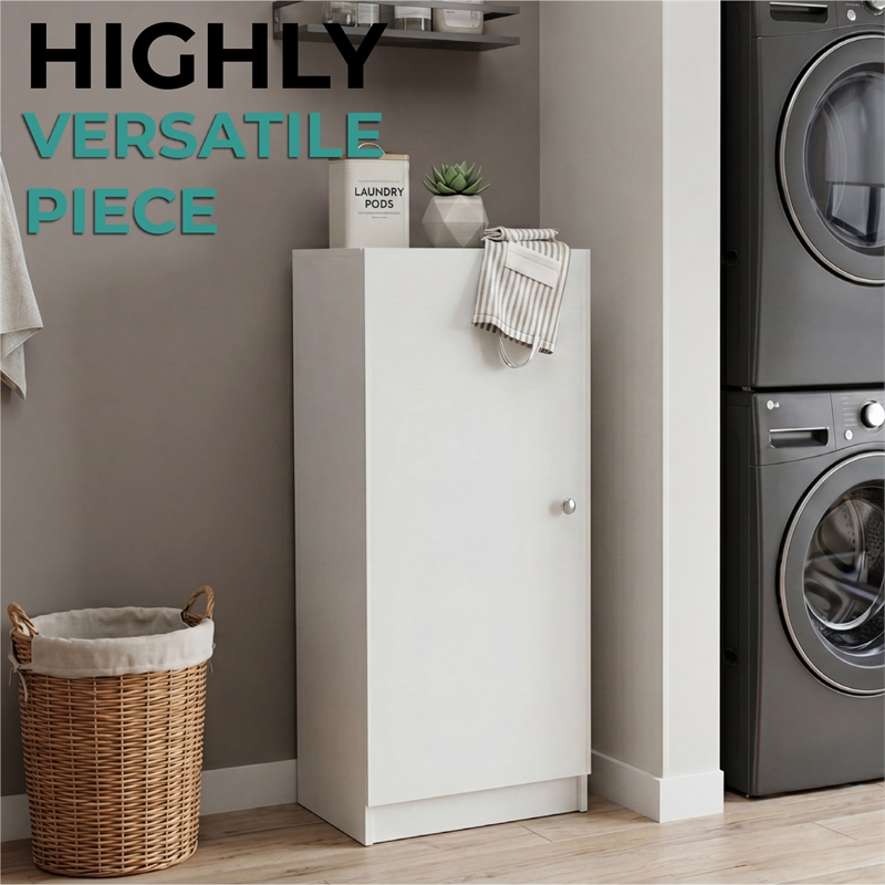 TUHOME Belleria Pantry Engineered Wood Pantries in  White