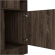 Tuhome Furniture Syrah Corner Bar and Wine Cabinet in Weathered Oak