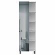 TUHOME Urano Linen Mirror Cabinet Engineered Wood Storage Cabinets in  White