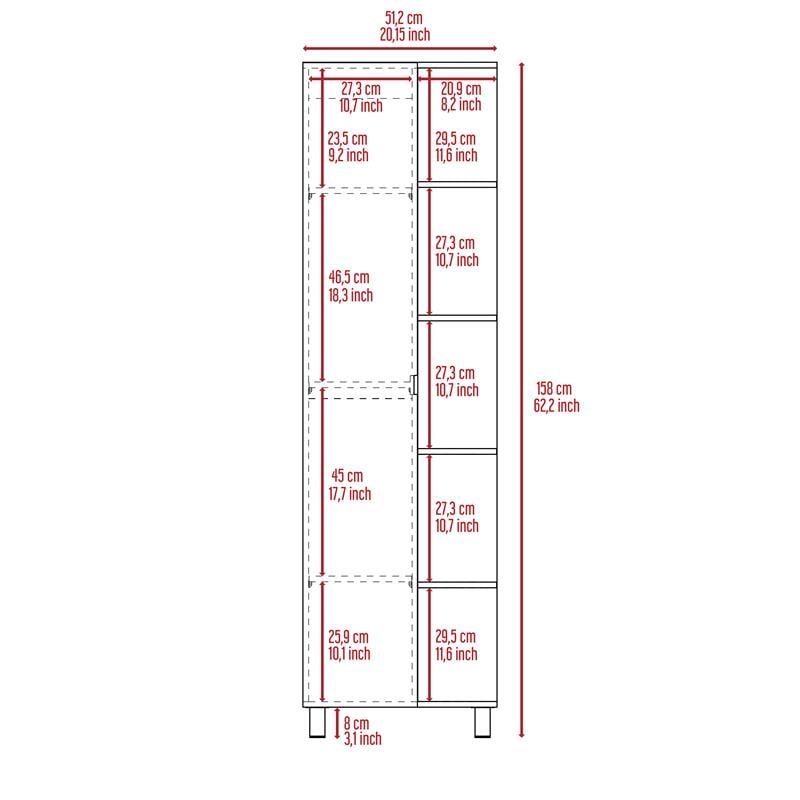 TUHOME Urano Linen Mirror Cabinet Engineered Wood Storage Cabinets in  White
