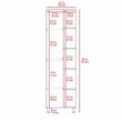 TUHOME Urano Linen Mirror Cabinet Engineered Wood Storage Cabinets in  White