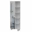 TUHOME Urano Linen Mirror Cabinet Engineered Wood Storage Cabinets in  White